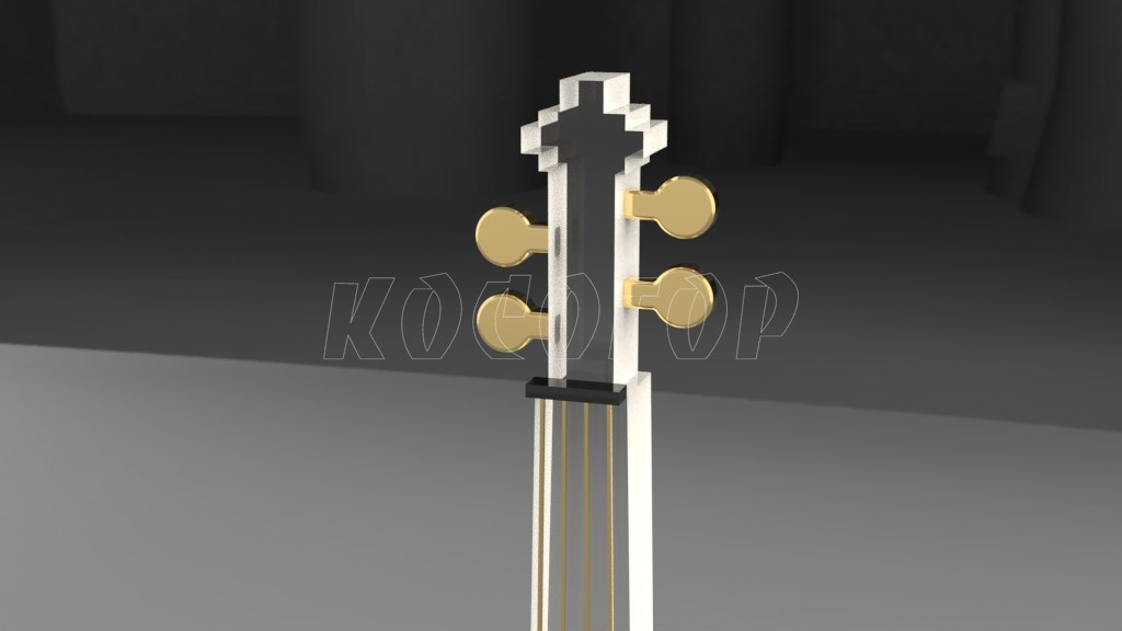 Фото 2 - Награда KSG-777 Статуэтка в форме скрипки для музыкального награждения.