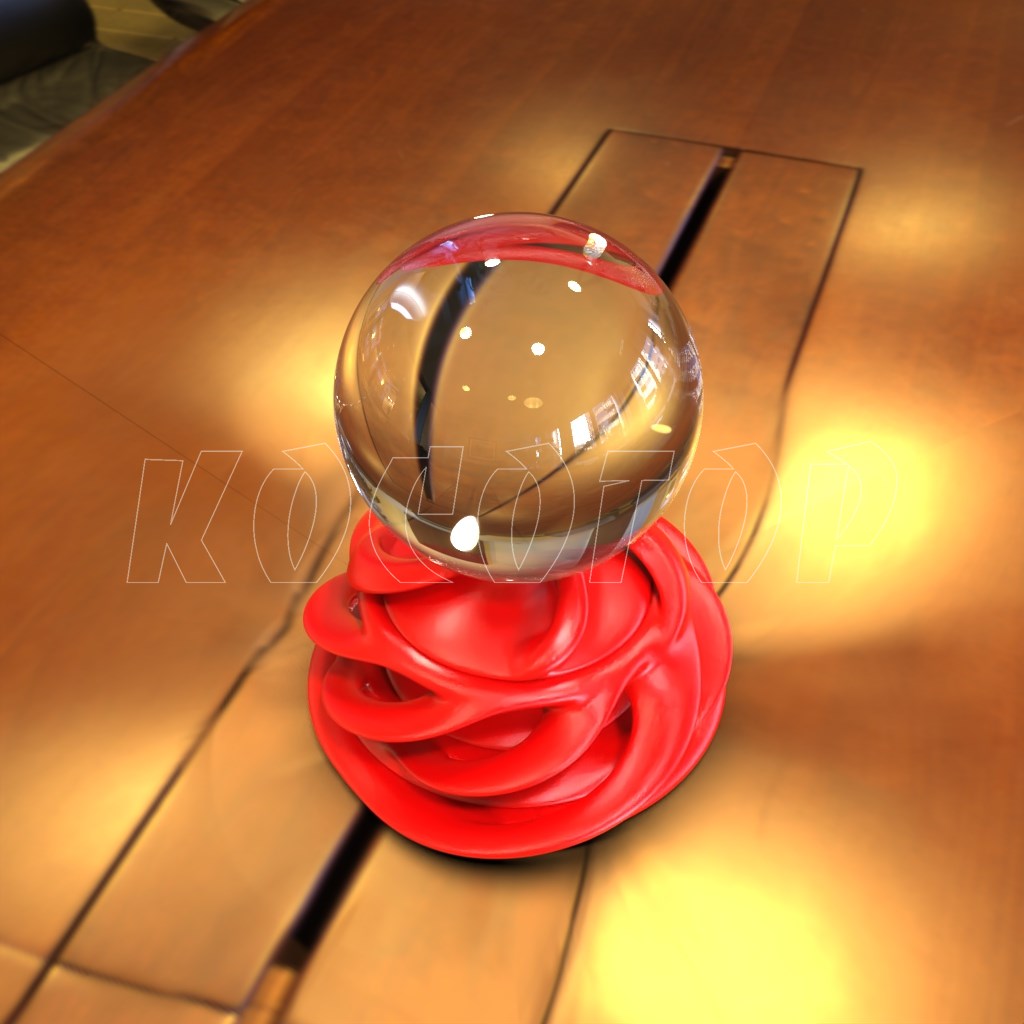 Фото 3 - Внутренняя 3D гравировка шар на постаменте KSG-618.